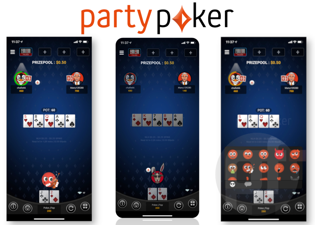 Мобильный PartyPoker.